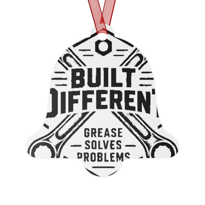 Built Different Mechanic Metal Christmas Ornament