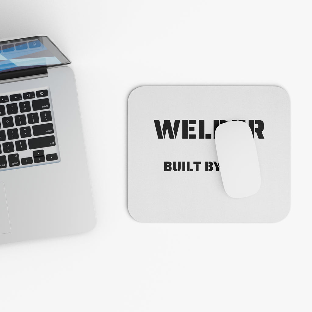 Welder Mouse Pad — Built by Fire | 9 × 8 Inch