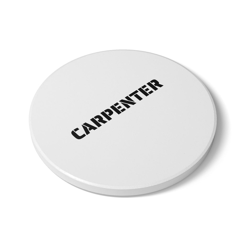 Carpenter Ceramic Coaster — Built by Hand
