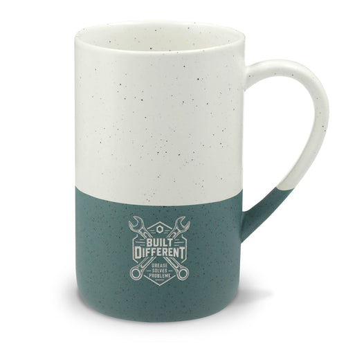 Built Different Mechanic Speckled Workshop Mug — 13oz