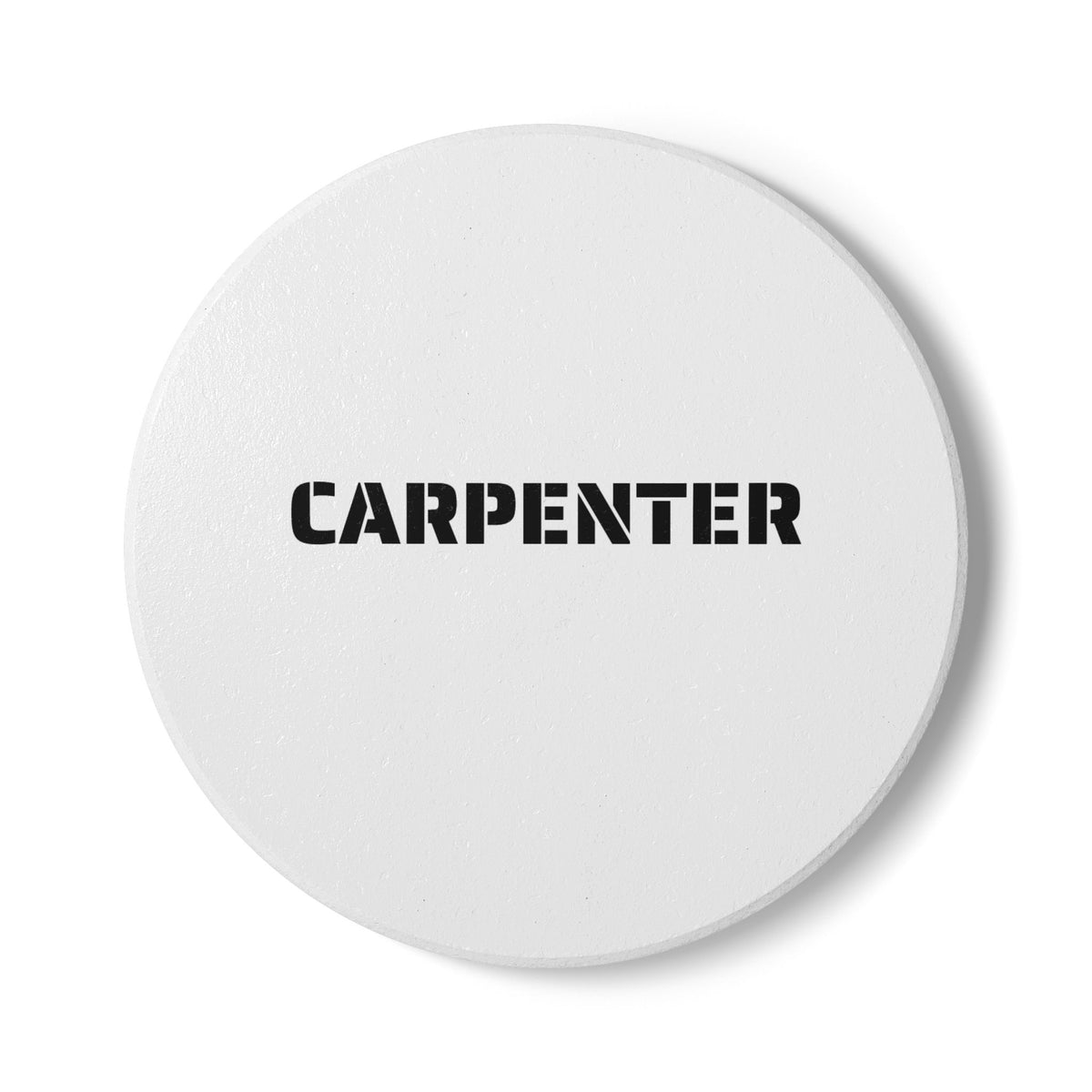 Carpenter Ceramic Coaster — Built by Hand