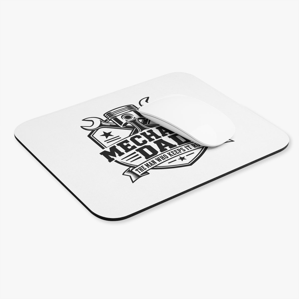 Mechanic Dad Mouse Pad — Keeps It Running | 9 × 8 Inch