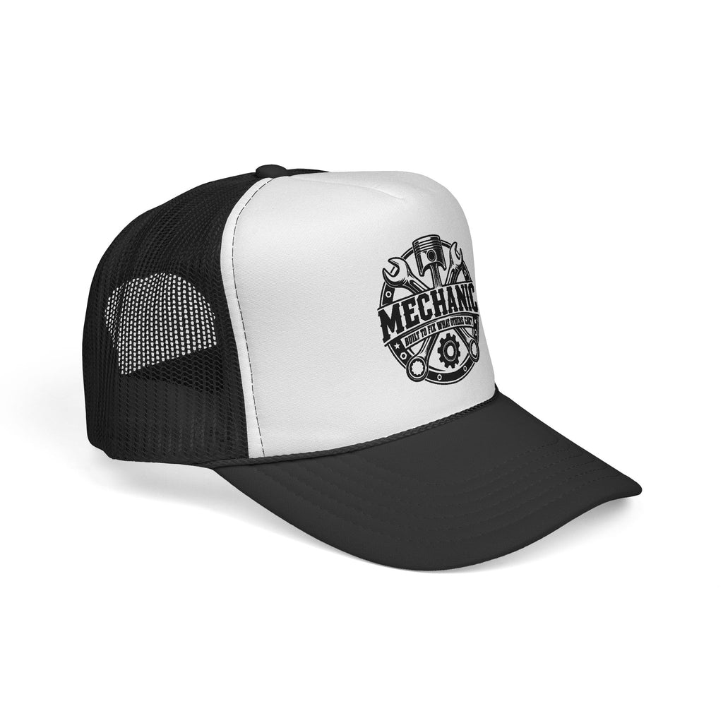 Mechanic Trucker Hat — Vintage Wrench & Gear Logo