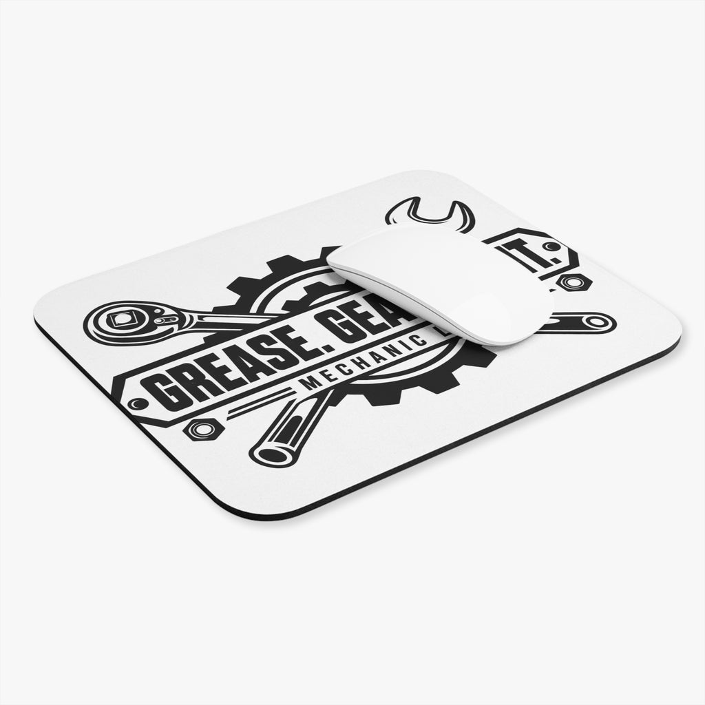 Mechanic Life Mouse Pad — "Grease. Gears. Grit." Tool Workshop Desk Mat