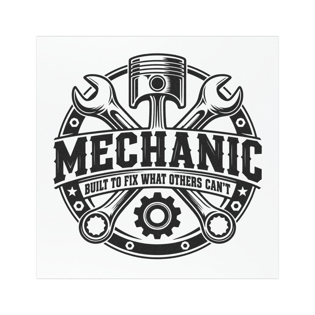 Built to Fix Mechanic Toolbox Magnet — 5 Inch