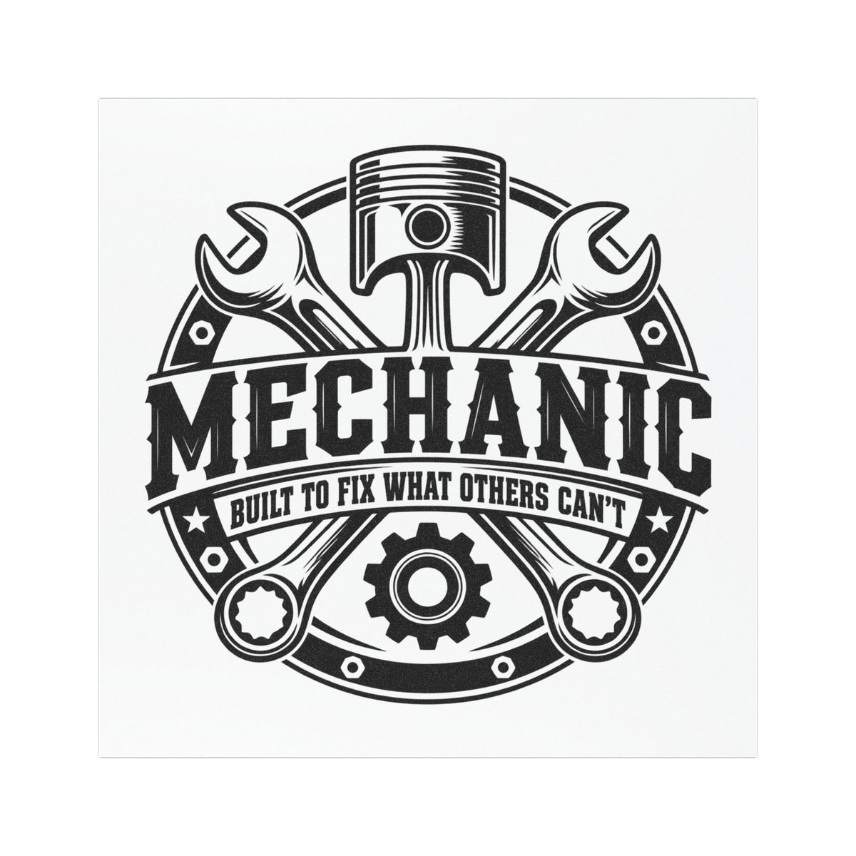 Built to Fix Mechanic Toolbox Magnet — 5 Inch