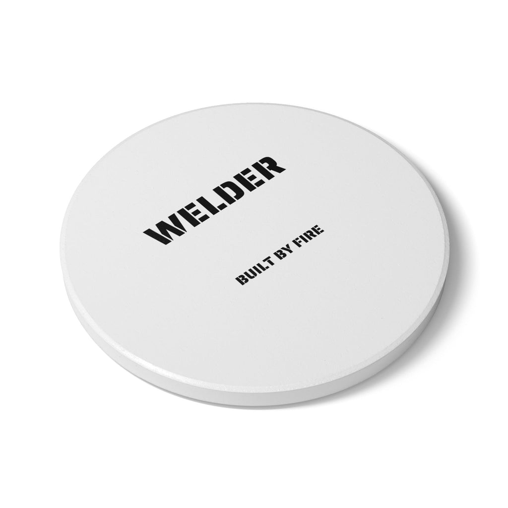 Welder Ceramic Coaster — Built by Fire
