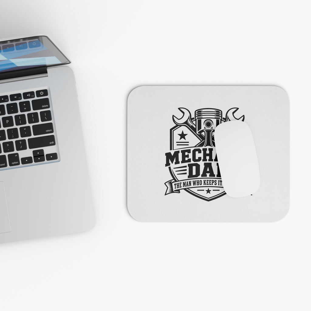 Mechanic Dad Mouse Pad — Keeps It Running | 9 × 8 Inch