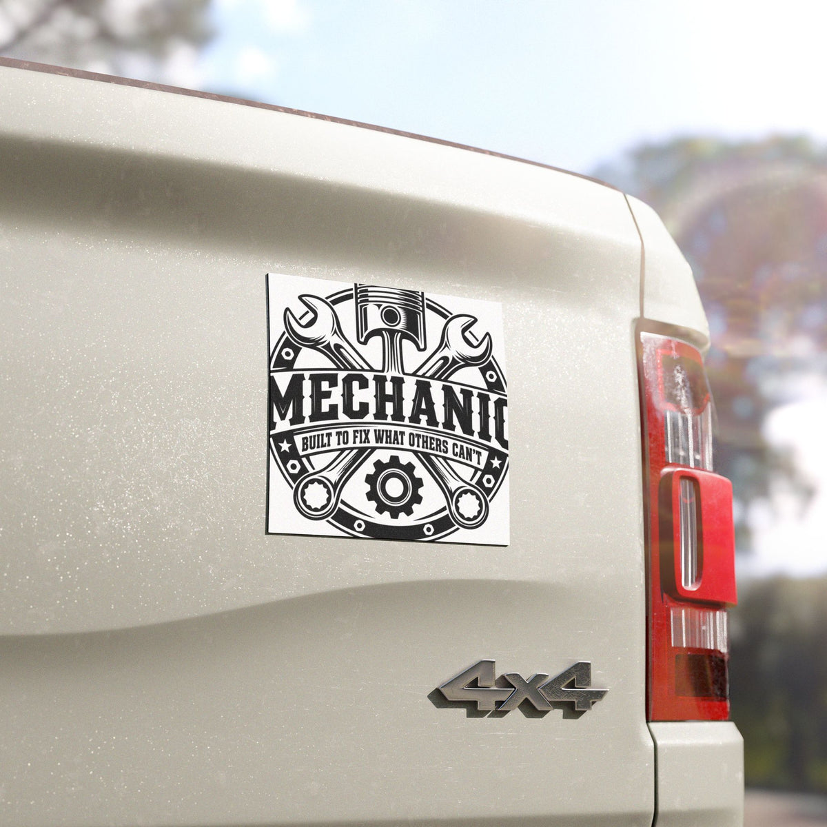 Mechanic Car Magnet — Built to Fix What Others Can’t | 5 × 5 Inch