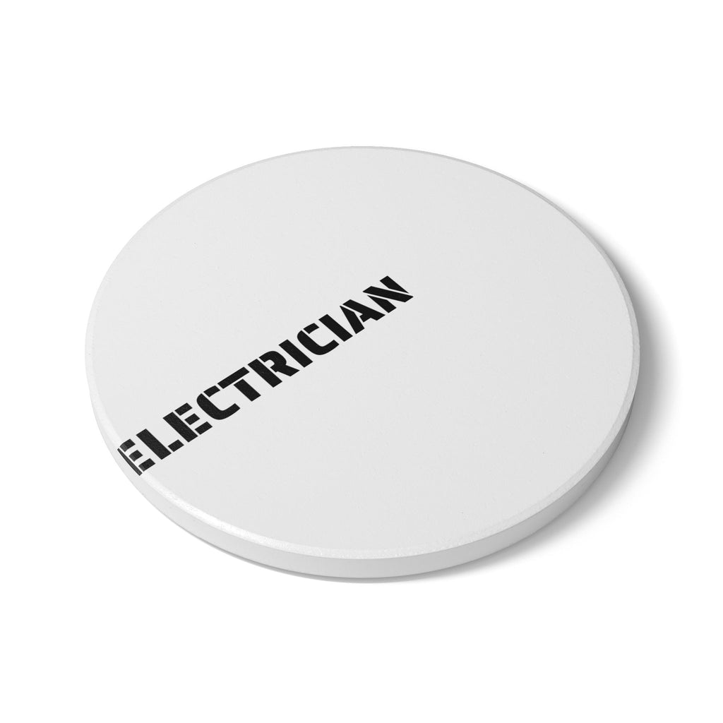 Electrician Ceramic Coaster — Wired for the Work
