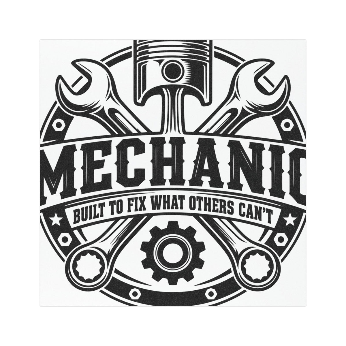 Mechanic Car Magnet — Built to Fix What Others Can’t | 5 × 5 Inch
