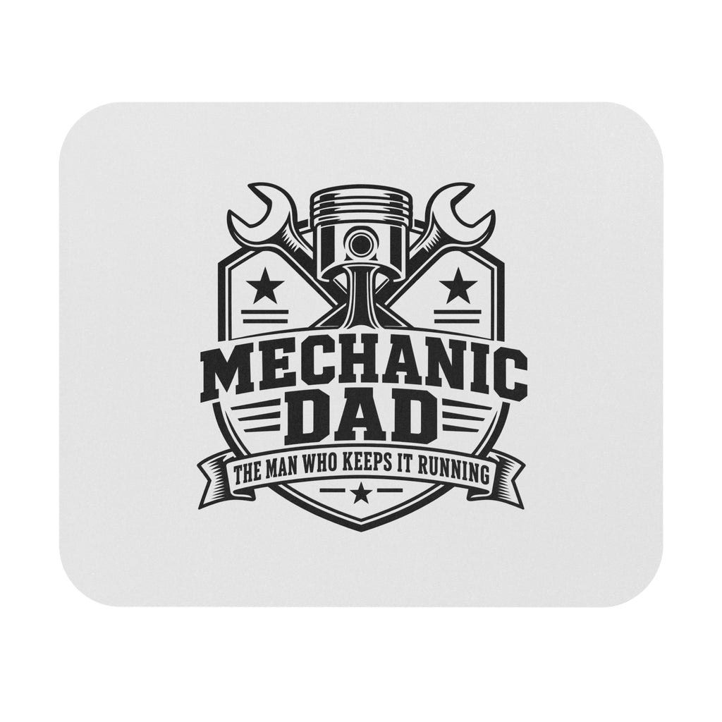 Mechanic Dad Mouse Pad — Keeps It Running | 9 × 8 Inch