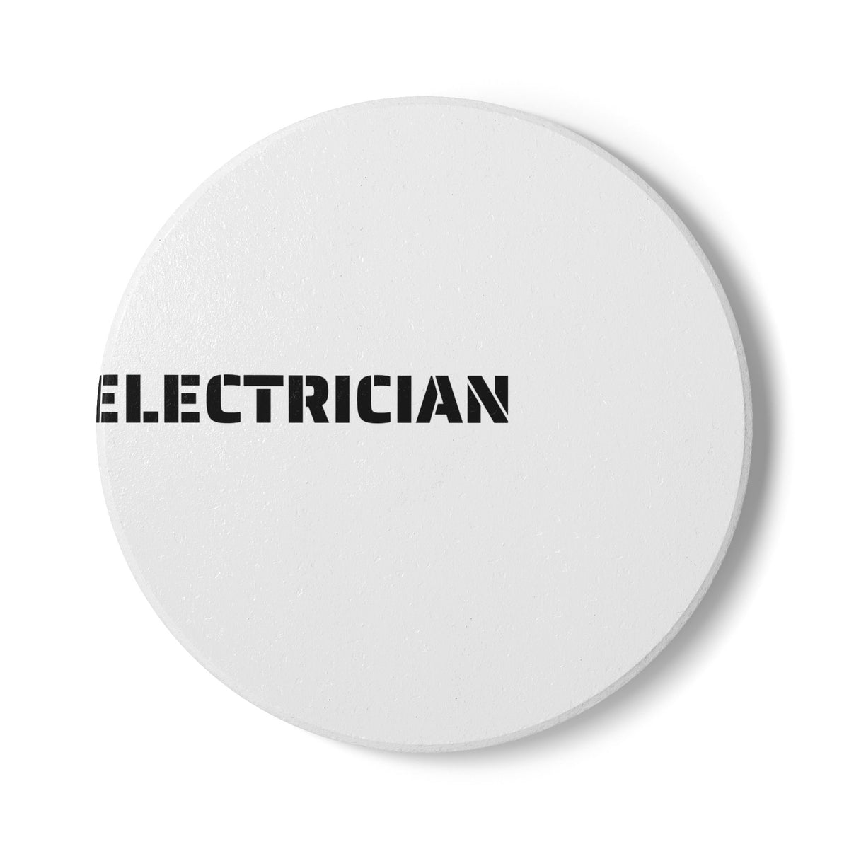 Electrician Ceramic Coaster — Wired for the Work